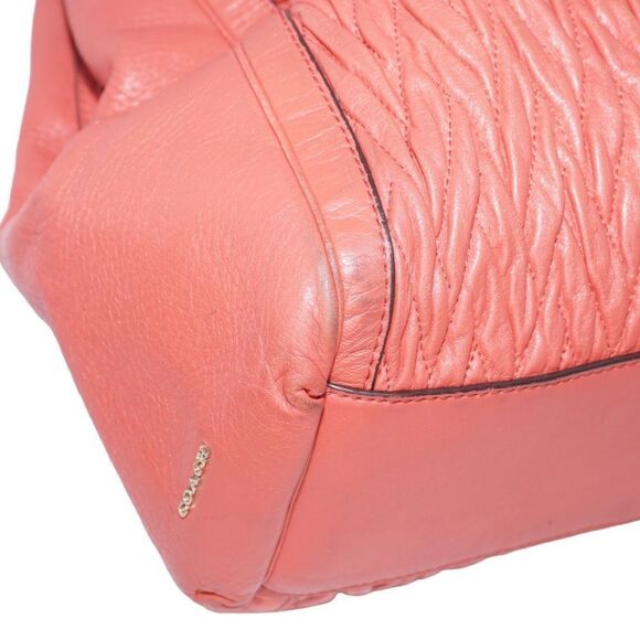 Coach Limited Edition Madison Gathered Twist Leather Bag in Vermillion O… - Picture 7 of 10